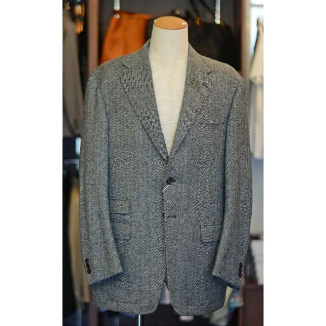 D.C.WHITE　Hacking Jacket　color.Gray Herringbone　（D233153）