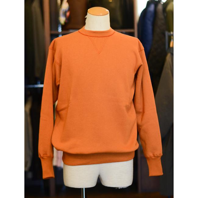 WAREHOUSE & CO. Lot 403 PLAIN スウェット無地 ダークオレンジ