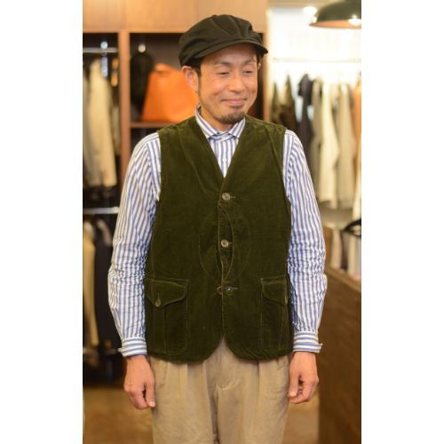 WORKERS クルーザーベスト オリーブ – SLOWJAM ONLINESTORE