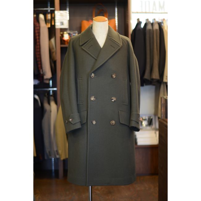 SCYE　Super140 Wool Melton D.B Overcoat　(1122-73041)