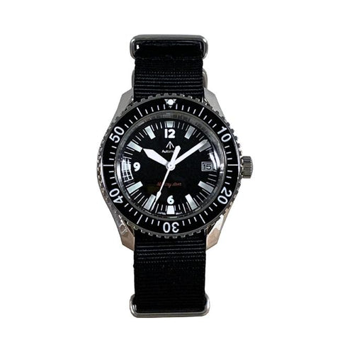 NAVAL WATCH（MIL.-05）　Automatic ROYAL Military Diver TYPE（SILVER/BLACK）