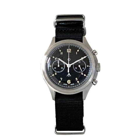 NAVAL WATCH（MIL.-07）British ROYAL Airforce Chronograph TYPE　（SILVER/BLACK）