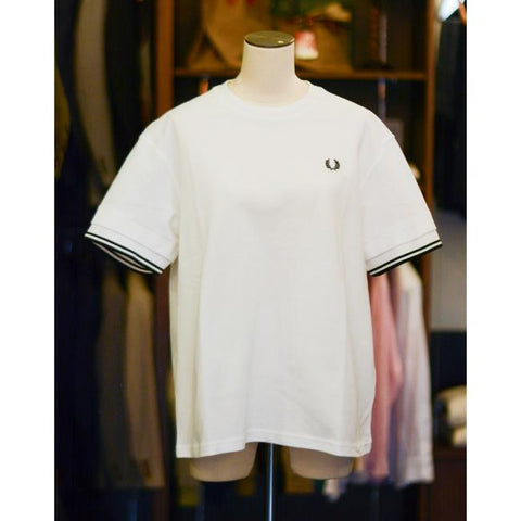 FRED PERRY　ウィメンズ　Tipped Pique T-Shirt（G9167）