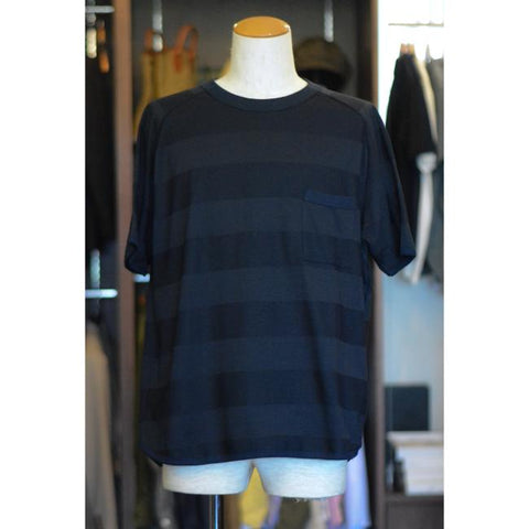 Re made in tokyo japan　Jacquard Border Knit T-shirts　（1924S-CT）