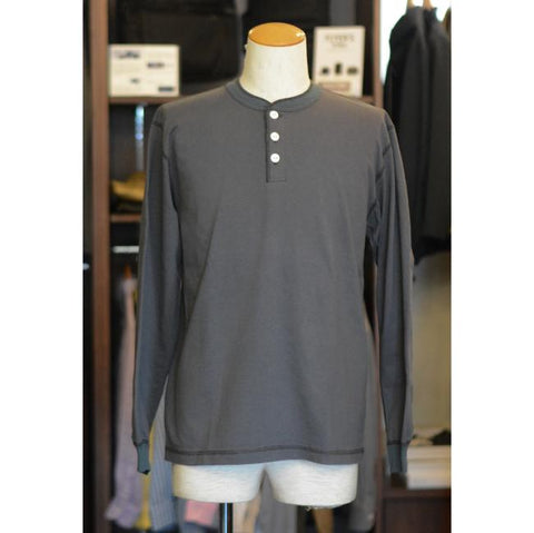 BARNS OUTFITTERS　COZUN ヘンリーネック長袖Tシャツ（BR-3044）