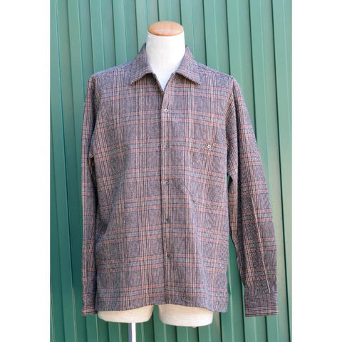 MANUAL ALPHABET　COTTON TWEED PATCH SHIRT（MA-S-863）