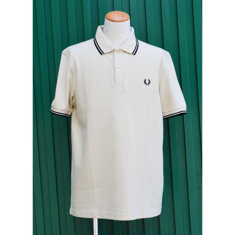 FRED PERRY　TWIN TIPPED FRED PERRY SHIRT（M3600）　col.OATMEAL/BLACK