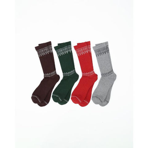 NAVY ROOTS　フェアアイルパイルソックス（NR-SC24-02-4）