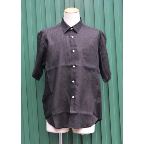 MANUAL ALPHABET　60/1 LINEN LOOSE FIT R/C S/S SHT（MA-S-834）