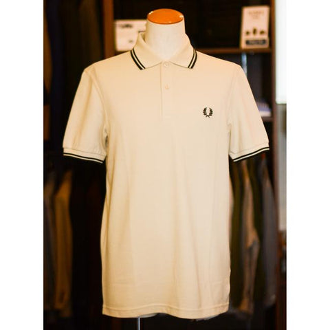 FRED PERRY　TWIN TIPPED FRED PERRY SHIRT（M3600）　col.OATMEAL/BLACK