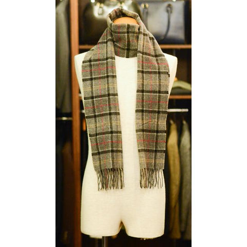 Barbour　ラムズウール タータンチェック マフラー（252USC0001）