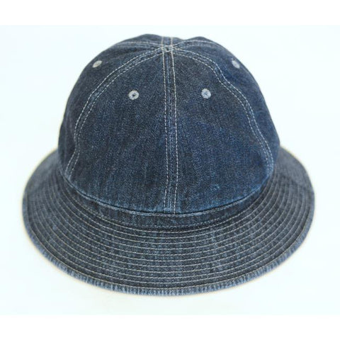 HIGHER　SELVEDGE DENIM FADED HAT with SLOPING BRIM　（HT26009）
