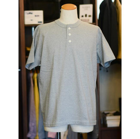 BARNS OUTFITTERS　COZUN ヘンリーネック半袖Tシャツ（BR-8146）