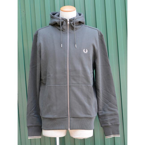FRED PERRY HOODED ZIP THROUGH SWEATSHIRT J7536