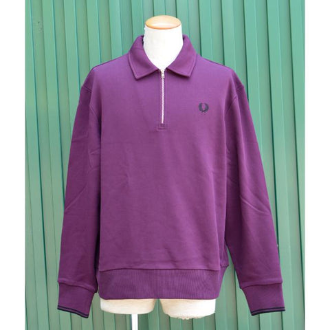 FRED PERRY HALF ZIP COLLAREDSWEATSHIRT M2426