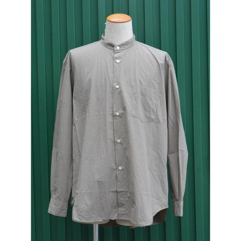 MANUAL ALPHABET　WASHER TYPEWRITER LOOSE FIT BAND COLLAR SHIRT（MA-S-854）