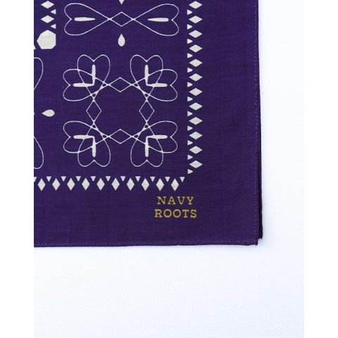 NAVY ROOTS　スカーフバンダナ柄　（NR-ST25-00-1）