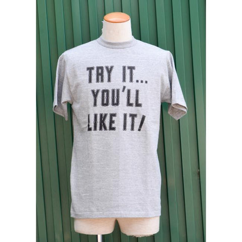WAREHOUSE & CO.　Lot 4096　88/12杢クルーネックTシャツ” TRY IT”