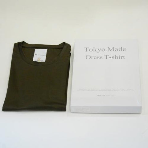 Re made in tokyo japan　DRESS T-SHIRT SHORT SLEEVE（OLIVE）