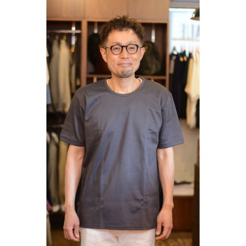 Re made in tokyo japan　DRESS T-SHIRT SHORT SLEEVE（CHARCOAL）