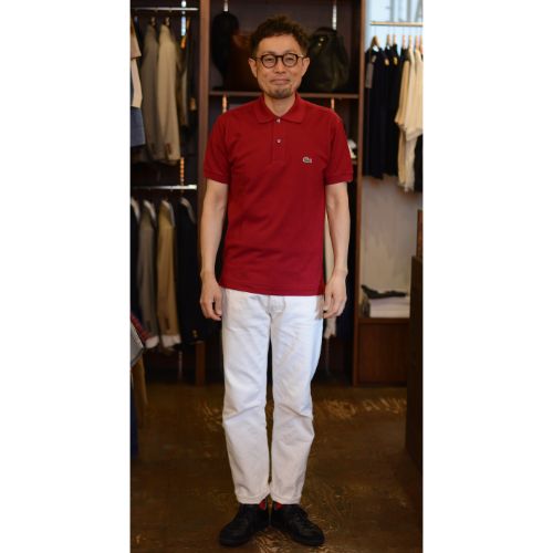 FRANCE LACOSTE ポロシャツ (L1212)ボルドー/bordeaux-476