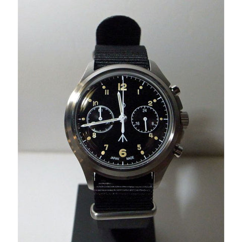 NAVAL WATCH（MIL.-07S）British ROYAL Airforce Chronograph TYPE　（SILVER/BLACK）