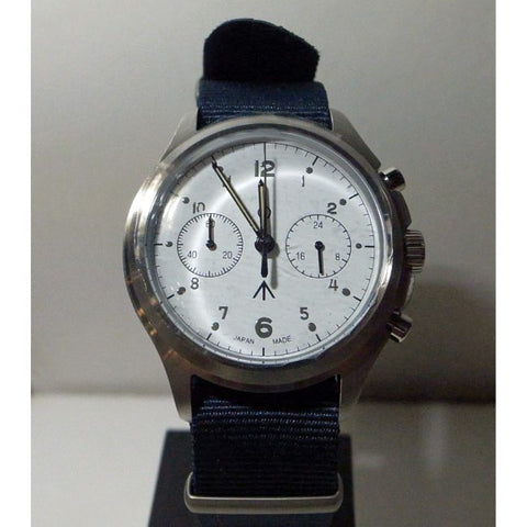 NAVAL WATCH（MIL.-07） British ROYAL Airforce Chronograph TYPE　（SILVER/WHITE）