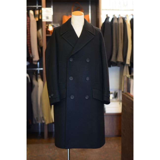 SCYE　Super140 Wool Melton D.B Overcoat　(1122-73041)